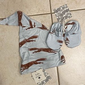 Kate quinn bamboo booties and hat